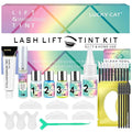 Lash Lift and Black Kit, Professional Brow Lamination and Black Kit, 4 In 1 Eyelash & Eyebrow Perm Kit, Quick Lifting & Voluminous Coloring, Easy to Use at Home Diy & Salon (Green)