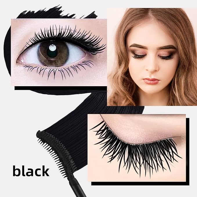 Mascara Black eyelash for Liquid Makeup Eyes Extensions Waterproof Hypoallergenic Fast Dry Curling Lengthening Eyelashes Party Stage Use
