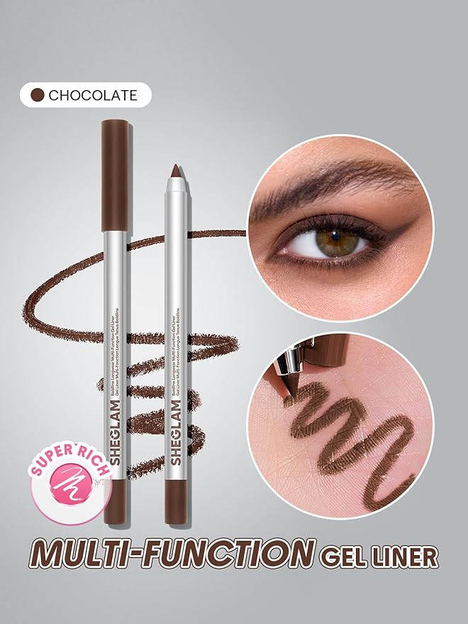 SHEGLAM Boldline Longwear Multi-Function Gel Liner-Chocolate