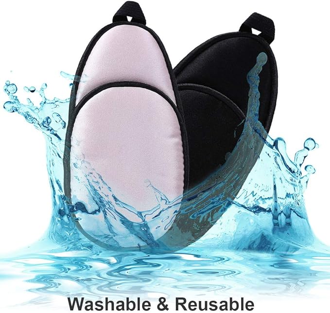 eZAKKA Eye Patches for Adults Kids Eye Patch for Glasses Silk Patch for Lazy Eye Amblyopia Strabismus and After Surgery (Light Pink + Black)