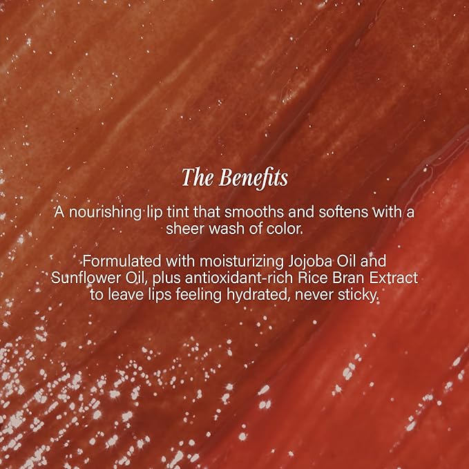 + Lux Unfiltered N°11 Smoothing Hydrating Lip Tint for Women - Tinted Lip Balm with Jojoba & Sunflower Oil - Lightweight, Moisturizing, Semi-Sheer Color - Vegan & Cruelty-Free - Guava (Pink)