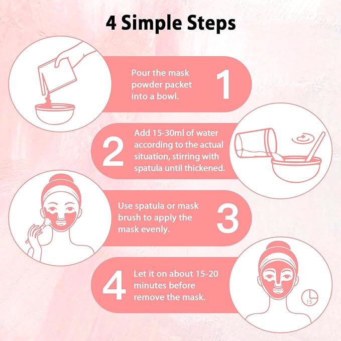 Pjordo Jelly Masks Set for Facials Professional Spa,10 Pack Jelly Mask Powder with Mixing Bowl Set, Peel Off Hydrojelly Mask for Hydrating, Nourishing & Soothing, Gifts for Women
