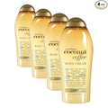 OGX Smoothing + Coconut Coffee Body Cream 19.5 oz,(Pack of 4)