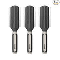 Conair Salon Results Detangling Hairbrush Set, 3-Pack Brushes for Men and Women, All Hair Types and Lengths with Nylon Bristles