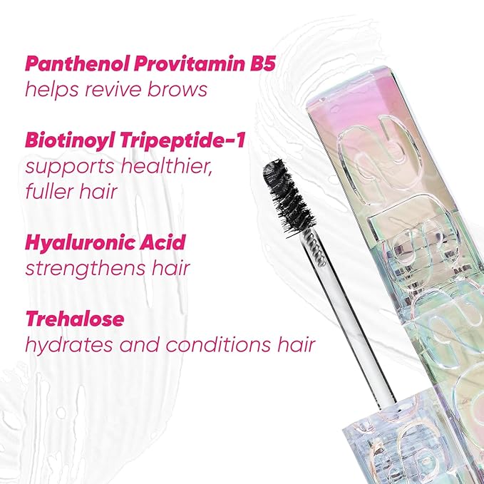 Kosas Air Brow Tinted Eyebrow Gel – Volumizing Brow Gel with Flexible Long-Lasting Hold, Clear
