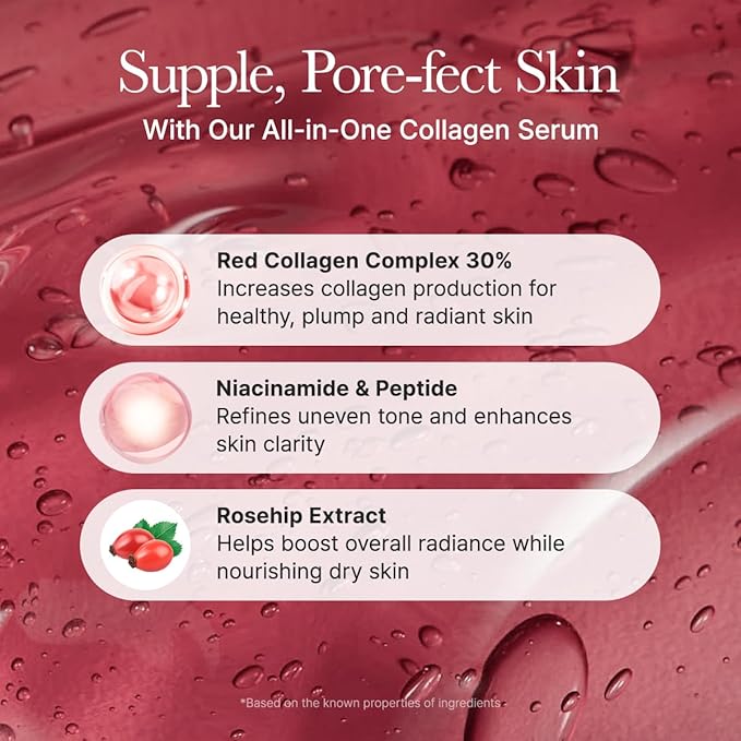 Arencia Overnight Red Smoothie Face Mask Serum, Glowing & Soothing with 30% red collagen, Niacinamide, Peptide, Vitamin E (Pack of 2)