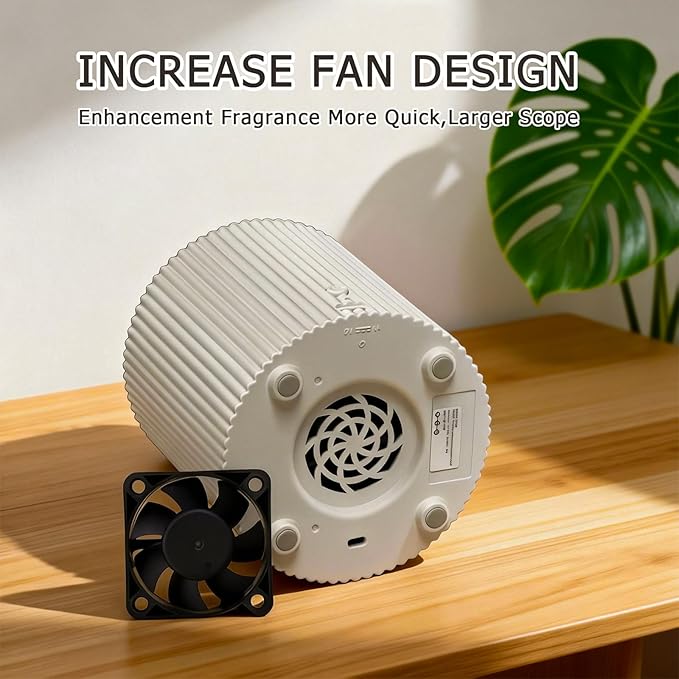 2 in 1 Waterless Essential Oil Diffuser and 3D Wick and Realistic Flame Candle,Flameless Candle Diffuser,USB Power Supply LED Candle Waterless Diffuser 12PCS Cotton Pads(No Rechargeable Battery)