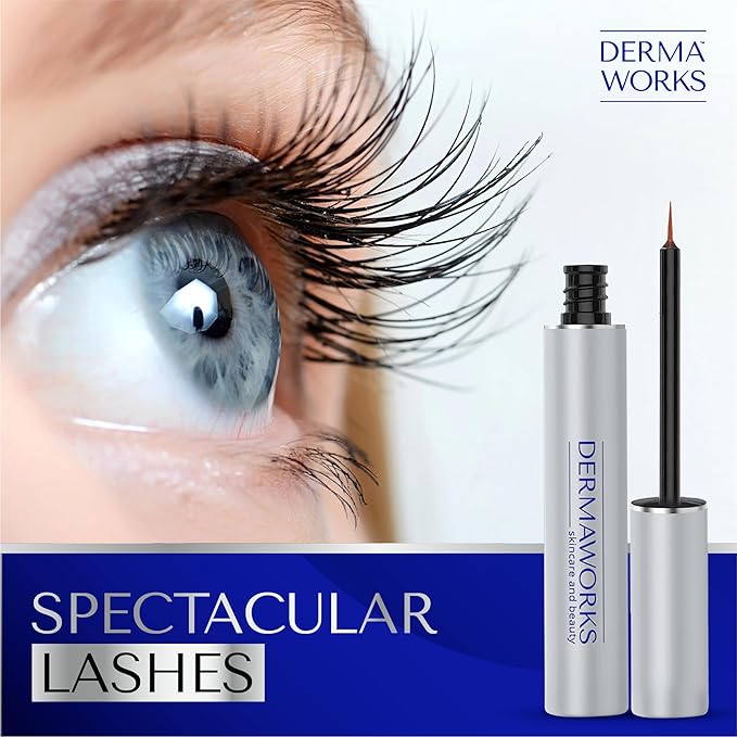 Dermaworks SPECTACULASH Lash Serum 3 ml | Eyelash Growth Serum for Eyelash Growth & Thickness | Free of Prostaglandin, Safe for Sensitive Eyes | Peptide Formula Long Lashes | Results in 60 Days