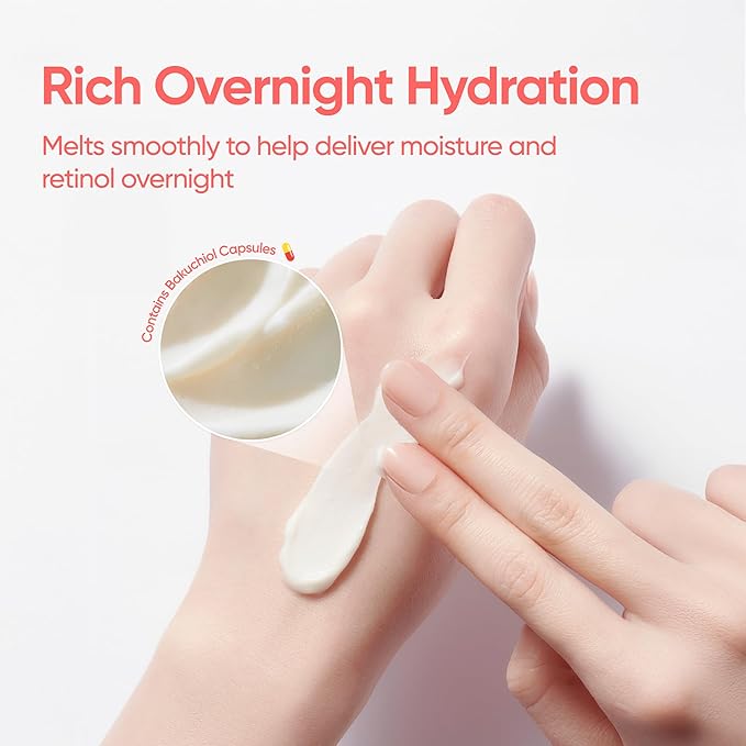 BANILA CO Overnight Firming Retinol Sleeping Mask | Liposome Retinol & Bakuchiol Capsule | Vegan Sleeping Mask for Smooth, Resilient Skin | Korean Facial Skincare Non-Comodogenic (100ml / 3.38 fl oz)