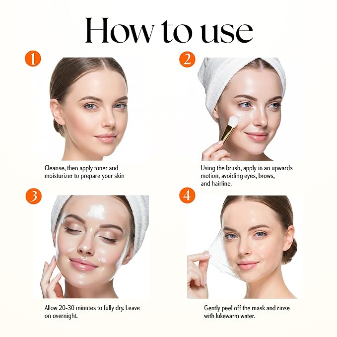 Clinical Resolution PDRN Collagen Night Wrapping Mask, All-In-One Nourish, Revitalize, Radiance for Youthful Glowing Skin Overnight Peel Off Face Mask Korean Skin Care Lab, 100ml 3 Pack