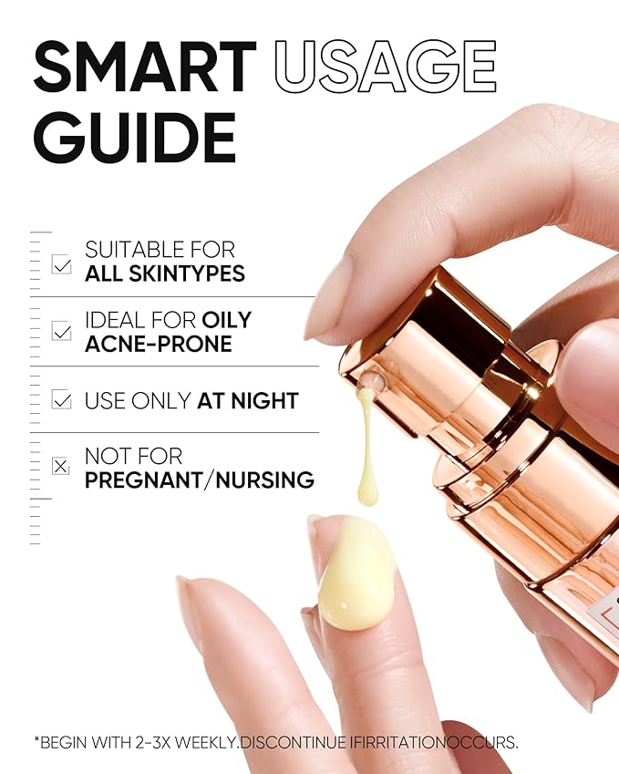 SKINTIFIC Retinol Skin Renewal Serum for Face, Blemish Care, Oil Control & Pore Minimizing, Refines Skin Texture, Lightweight, Fragrance-Free, Daily Night Serum for All Skin Types from Age 20+