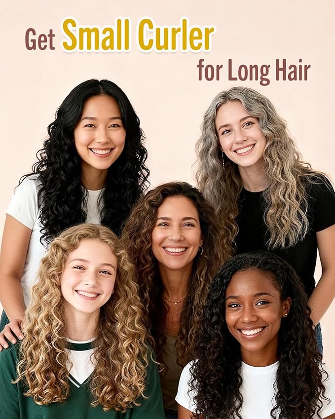BONNET QUEEN Heatless Hair Curler Set (3Pcs), Heatless Curls Overnight with Satin Hair Rollers, All-in-One Curling Rod for Hair Curlers to Sleep In, Black(For Tight Curls)