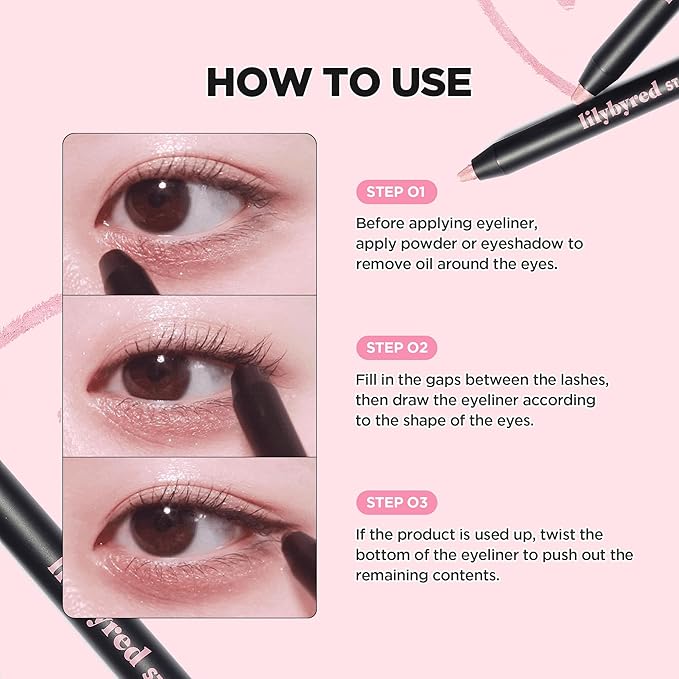lilybyred Starry Eyes Am9 to Pm9 Gel Eyeliner | Korean Gel Eyeliner, Intense Color Payoff, Creamy Formula, Easy Blending, Built-in Sharpener, Smudge-Proof, Long-Lasting, 0.017 oz. (04 Golden Pink)