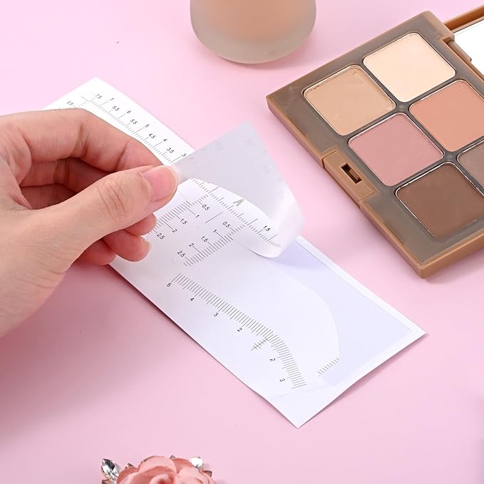 60pcs Eyebrow Template, Eyebrow Stencil Kit for Women, Disposable Eyebrows Shaper Ruler for Older Women Eye Brow Stencil Stickers Guide, Templates for Beginners