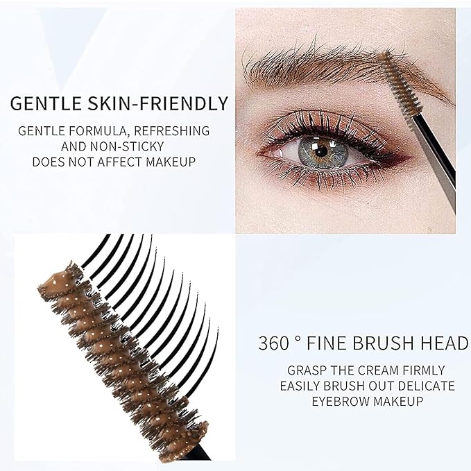 DAGEDA Light Brown Eyebrow Setting Gel, Brow Fix Gel, Waterproof And Sweat-Proof Eyebrow Repair Liquid Brows Styling Beauty Salon Home Use Makeup