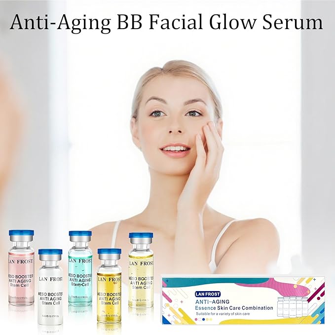 Exosomes for Skin Starter Kit Anti-Aging Hydration Serum Skincare Set, 10 vials Hydration Acid Ampoule Essence Intensive Treatment Booster Kit