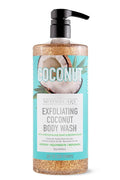 Exfoliating Coconut Body Wash, with African Black Soap and Brown Sugar to Refresh and Rejuvenate, 33 oz