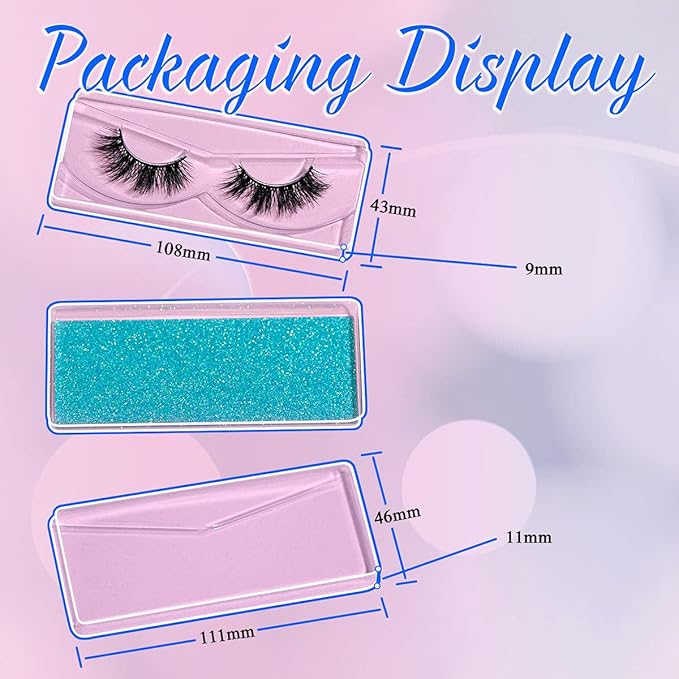 FARRED Wholesale Fluffy Dramatic Bulk Lashes Mix 10 Styles 100 Pairs Pack Individual Box 10-18mm Volume Faux Mink Eyelash Thick 8D Fake Lash Short Natural Look Eyelashes (style i-100 pairs)