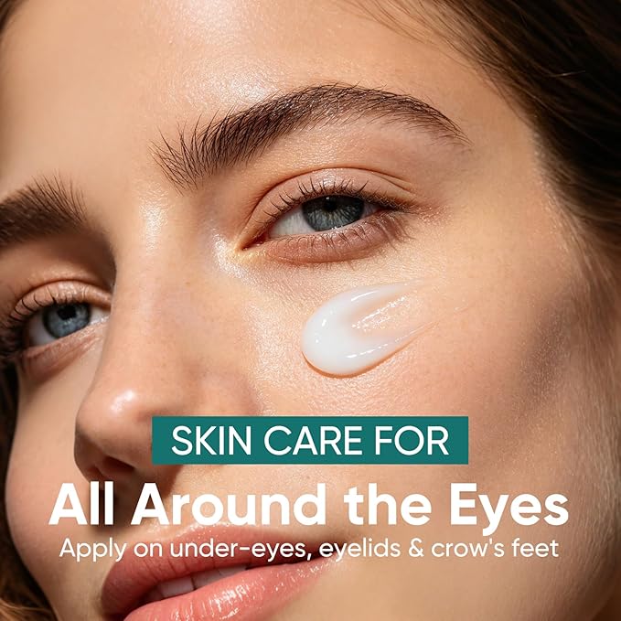 Salmon DNA PDRN Eye Cream for Puffiness and Bags Under Eyes - with Caffeine & Hyaluronic Acid, Niacinamide for Dark Circle & Hydration