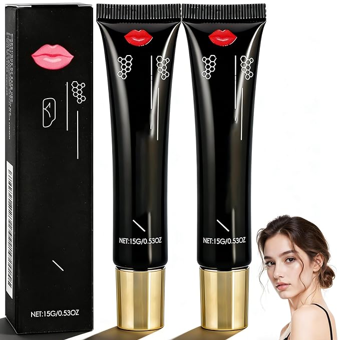 Lip Booster Plumping Serum - 24-Hour Volumizing Lip Treatment, Deeply Hydrating & Nourishing Gloss for Dry Lips, Enhances Lip Elasticity - Glovera Labios Carnosos (1PC)
