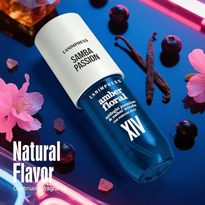 3 FL OZ Hair and Body Fragrance Mist, Eau De Parfum for Women,Luxury Aroma Perfume No.14, Floral Gourmand Scent– With Notes of Black Currant, Jasmine, Amber Woods,Travel Size Body Spray