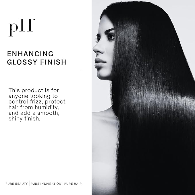 pH PURE HAIR Scented Shine Spray for Hair - Enhancing Glossy Finish for All Hair Type - Lightweight Formula with Argan Oil & Keratin - Adds Vibrant Luster & Strengthens - Paraben Free - 3.38 Oz