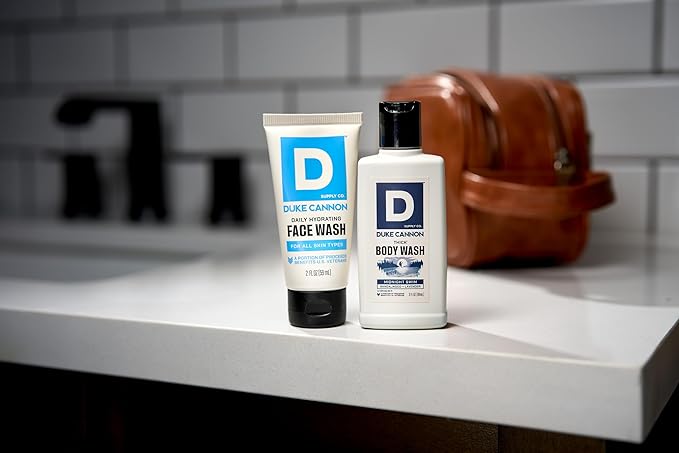 Duke Cannon THICK Body Wash for Men – High-Viscosity Shower Gel, Midnight Swim Scent – Travel & Trial Size, Long-Lasting Clean Feel – 3 oz