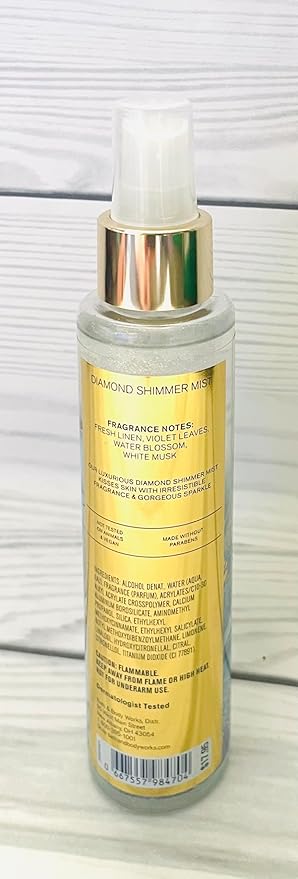 Bath & Body Works Saltwater Breeze Diamond Shimmer Mist Spray 4.9 Fluid Ounces Pack of 2