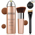 Air Brush Makeup Foundation,Magic Minerals Airbrush Foundation Makeup,Silk Flawless,Buildable Coverage,Moisturizing Formula for Smooth Radiant Skin (08 Tan)