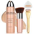 AIUEO Magic Minerals Airbrush Foundation Makeup Silky Mist Spray Foundation Makeup Airbrush Flawless Setting Spray Foundation for Mature Skin-06 Light Medium