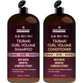 Curl Volume Shampoo & Conditioner Set – With Tsubaki, Biotin, Argan Oil & Hibiscus Extract – Bounce, Define & Nourish Curls – Sulfate Free, Paraben Free, For All Hair Types – 16 fl oz