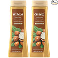 Caress Body Wash, Shea Butter & Brown Sugar, Moisturizing Body Wash for Gorgeous, Radiant Skin, Exfoliating Body Soap Liquid, 20 Fl Oz (Pack of 2)
