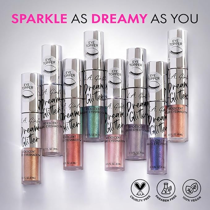 L.A. Girl Dream Glitter Liquid Eyeshadow, Cha-Ching GES93