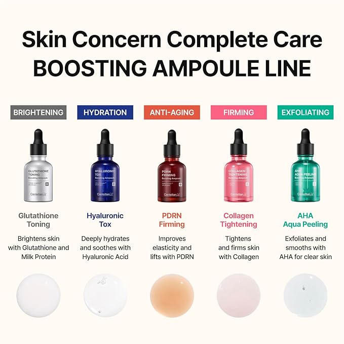 CENTELLIAN 24 PDRN Firming Boosting Ampoule (1.01 fl oz) - Improved Skin Elasticity by Dongkook Pharmaceutical. PDRN 300,000 ppm, Hydrolyzed Collagen & Elastin
