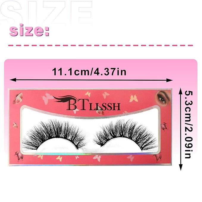 False Eyelashes 15-18mm 3 Styles 27 Pair PACK Mix Cross Fluffy Natural Look Luxury Volume Faux Mink Lashes Reusable Strip Lashes, Mulitpack