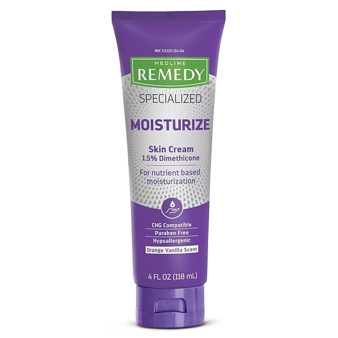 Medline Remedy Specialized Skin Cream, 4 oz., Hydrating and Nourishing Formula for Dry Skin