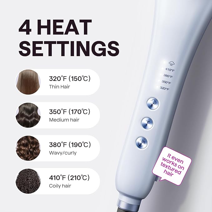 Wavytalk Pro Steam Hair Straightener Brush, Steamline Pro 3-in-1 Straightening Brush for Curly Hair, Fast Salon Results with Less Damage, Anti-Frizz and Hair Nourishment