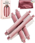 Classic Heatless Curls Overnight Rods - Upgraded Directional Grip Velvet No Heat Hair Curlers to Sleep Hair Rollers Flexible Curling Rods Set for Long Thicker Hair, Full Coverage Larger Silk Scarf