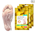 Happy Feet Lemon Exfoliating Foot Peel Mask – 3 Pack | Foot Peeling Mask for Dead Skin Removal, Smoother & Softer-Looking Feet, At-Home Foot Care Spa Treatment