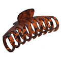 OWIIZI Hair Clip, 4.3" Matte Large French Design Handmade Non-Slip Strong Hold Banana Jumbo Claw Clip for Women Long Thick Hair, Leopard Print (Single piece)