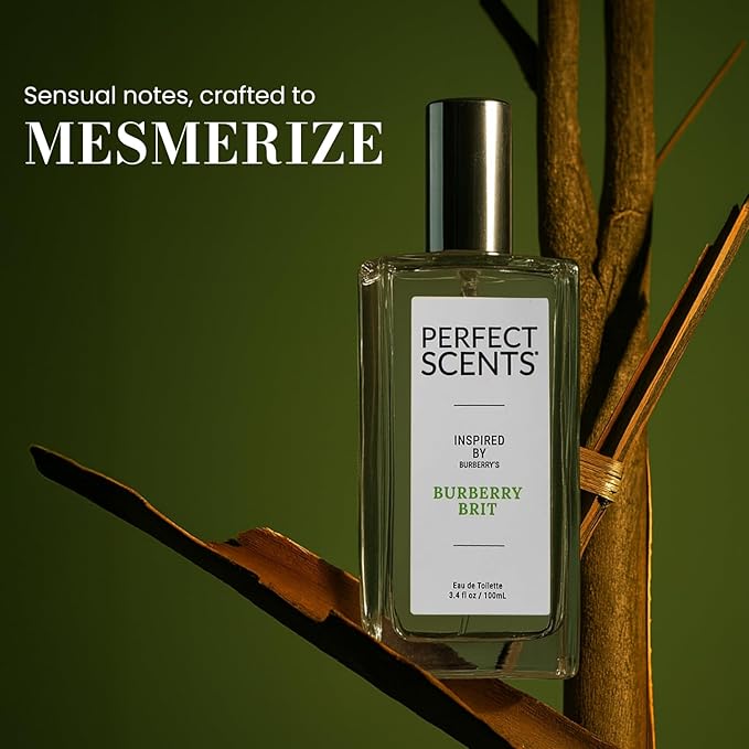 Perfect Scents Fragrances, Inspired by Burberry’s Burberry Brit, Women’s Eau de Toilette, CLEAN, Vegan, Paraben-Free, Phthalate-Free, Never Tested on Animals, 3.4 Fluid Ounces