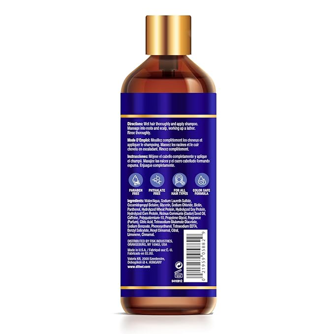 Difeel Pro-Growth Biotin Shampoo 12 oz. - for Thinning Hair and Hair Loss, Paraben-Free Shampoo with Biotin for Hair Growth