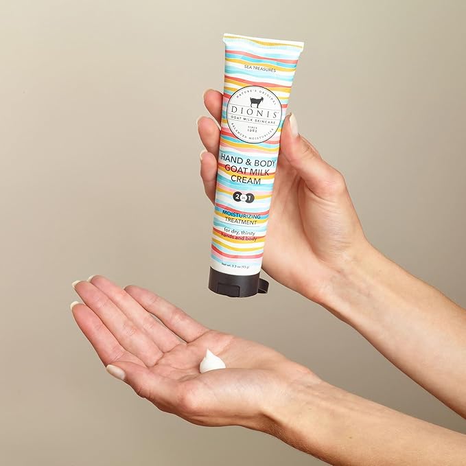 Dionis Goat Milk Hand & Body Cream Sea Treasures 3.3oz (Pack of 1)