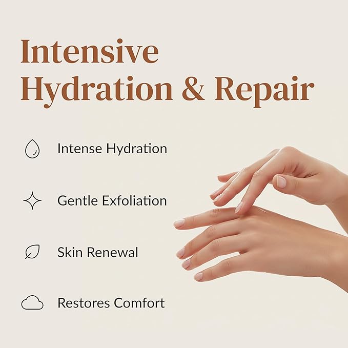 Epielle Hydrating Hand Mask 6 Pairs, Relieve and Soften with Shea Butter & Jojoba Oil, Deep Moisturizing Gloves for Dry, Cracked Hands, Self Care Gifts for Women, Spa Kit, Mothers Day Gifts