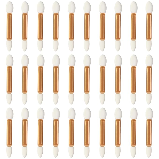 IS'MINE Eyeshadow Applicators, 30pcs Double Sided Disposable Eyeshadow Brush 2.4 Inch Makeup Applicator