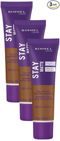 Rimmel Stay Matte Foundation, Deep Noisette, 1 Fluid Ounce (Pack of 3)