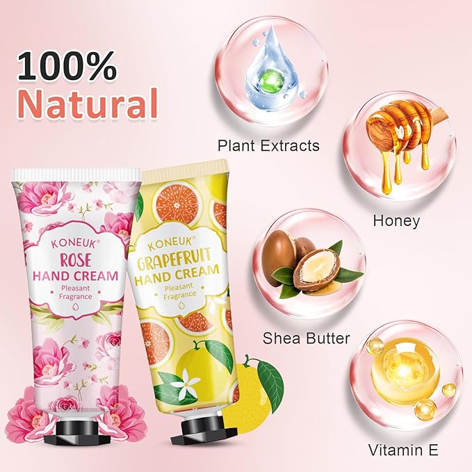 80 Pack Hand Cream Set for Dry Cracked Hands, Bulk Hand Lotion Travel Size for Mothers Day Gifts, Mini Hand Cream for Teacher Appreciation Gifts, Birthday Gifts and Bridal Shower Gifts for Guests