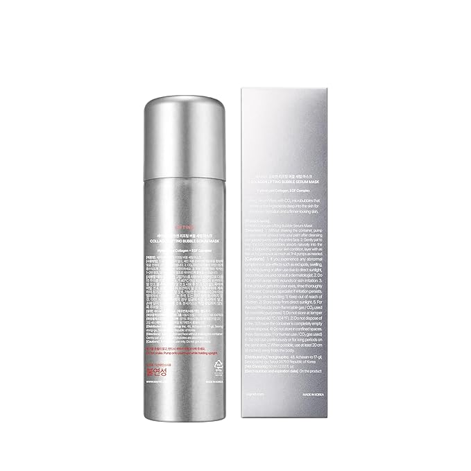 Collagen Lifting CO2 Bubble Serum Mask | Fast-Absorbing Bubble Texture | Firming & Instant Lifting | Lightweight High Moisture Korean Skincare, 60ml / 2.02 fl.oz