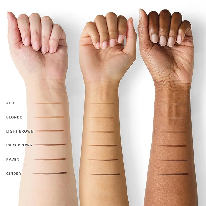 Glo Skin Beauty Precise Micro Browliner | Long-Lasting, Wax-Based Formula Glides On Skin and Shapes Your Brows, (Light Brown)
