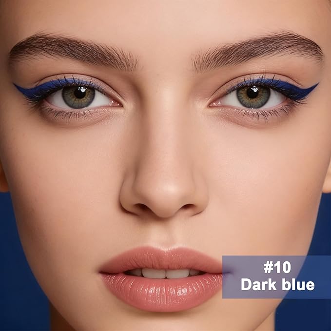 Ultra Fine Liquid Eyeliner Pencils- Slim Felt Tip for Precise Eye Lines, Waterproof, Smudge Proof & Quick-Drying, Winged Liner and Inner Corner. Long Lasting All Day Makeup, Smooth & Lightweight.